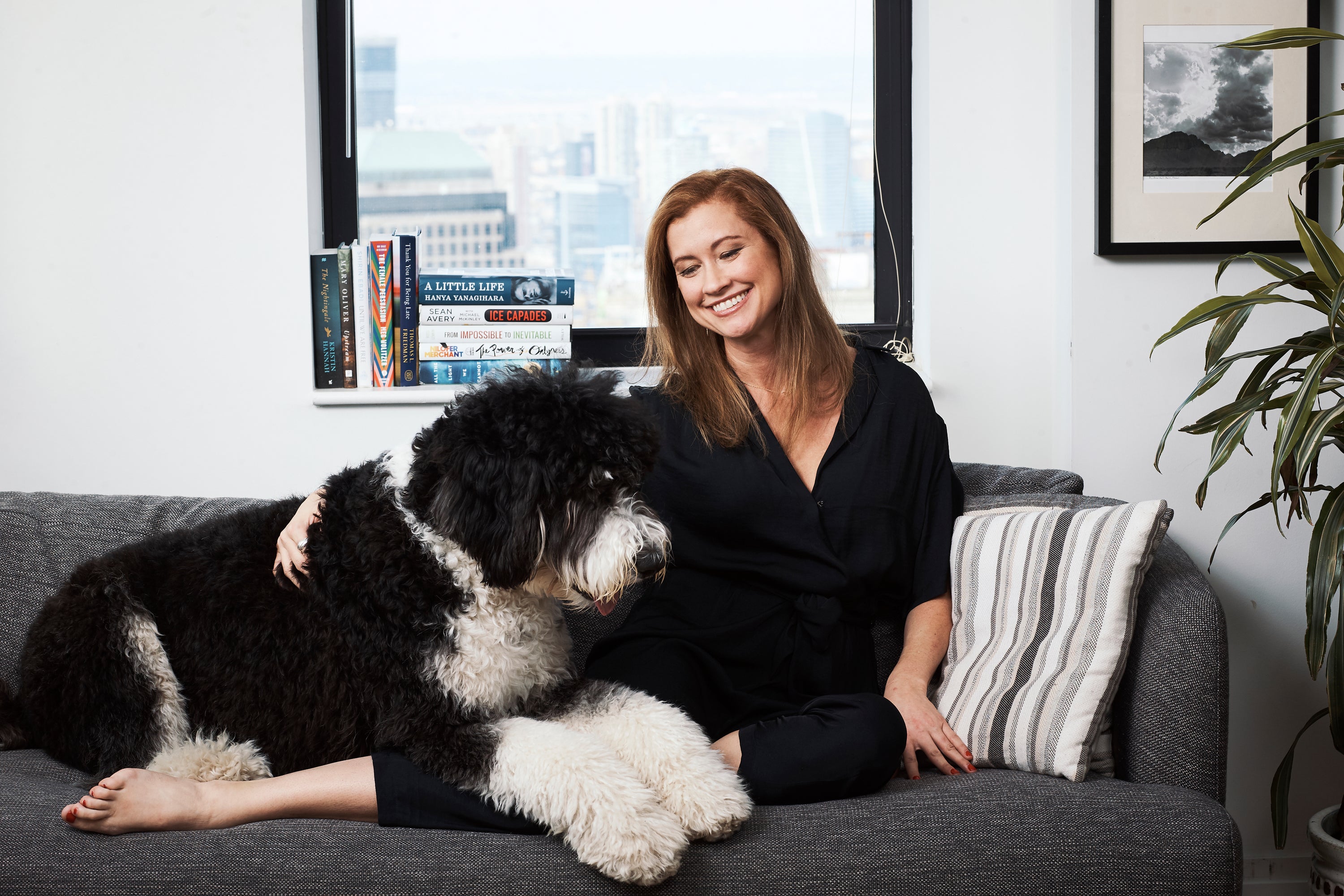 Andrea Huspeni with dog