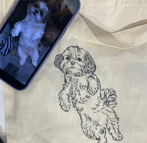 best gifts for dog lovers, ZAC CRAWFORD DOG DRAWING